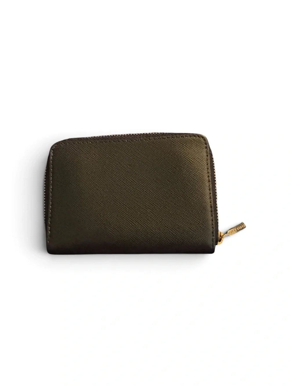 Tory Burch Black Card Case with Gold Emblem